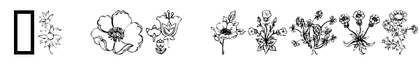 In my garden font preview